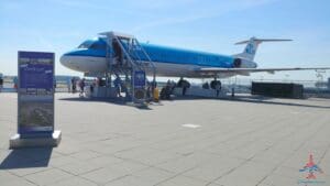 a plane on the ground