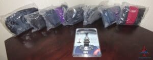 a group of bags on a table