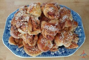 a plate of food on a table