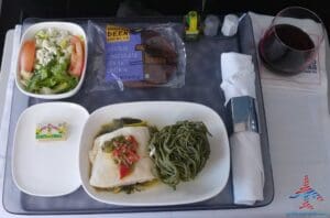 a tray of food on a table