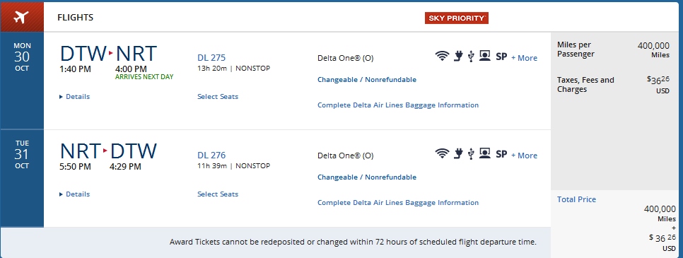 I’m booked on the inaugural Delta A350 flight in Premium Select – I can’t wait to review the service! Just how many SkyMiles did it cost me?