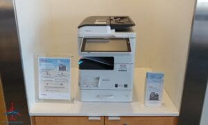 a printer on a counter