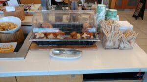 a tray of food on a counter
