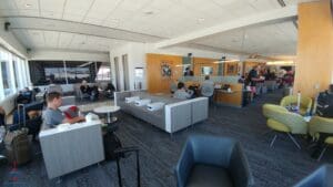 people sitting in a waiting area