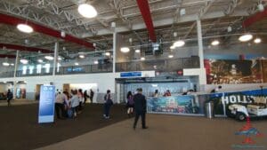 a group of people in a building