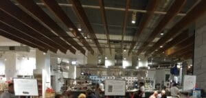 a group of people in a room