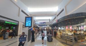 people walking in a mall