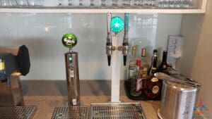 a group of tap taps on a counter