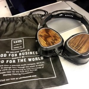 a pair of headphones on a table