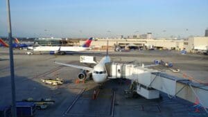 an airplane at an airport