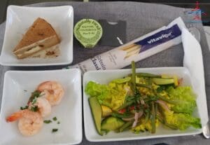 a plate of food on a table