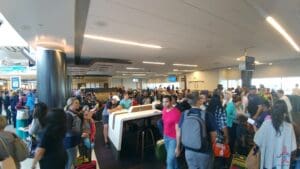 a group of people in a room