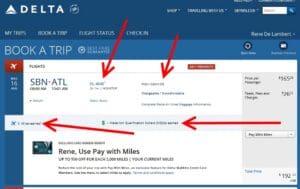 a screenshot of a flight status
