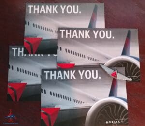 a group of thank you cards