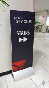 a sign in a building