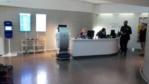 a person sitting at a desk