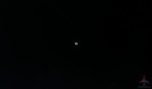 a bright white circle in the sky