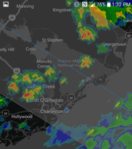 a map of the weather