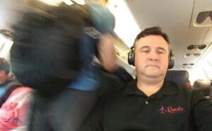 a man wearing headphones