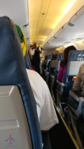 a seat on an airplane