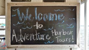 a chalkboard with text on it