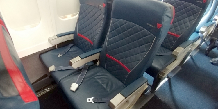 a row of seats on an airplane