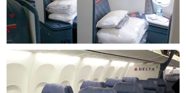 Delta One business class seat and domestic first class seats RenesPoints blog