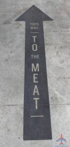 a sign on the ground