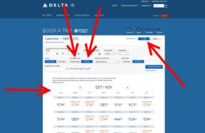 a screenshot of a flight schedule