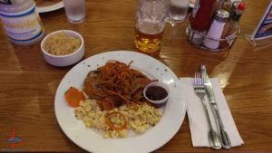 a plate of food on a table