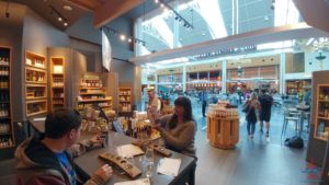 people in a store with people