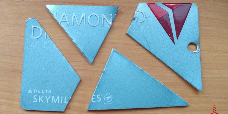 Delta Diamond Medallion® card cut up
