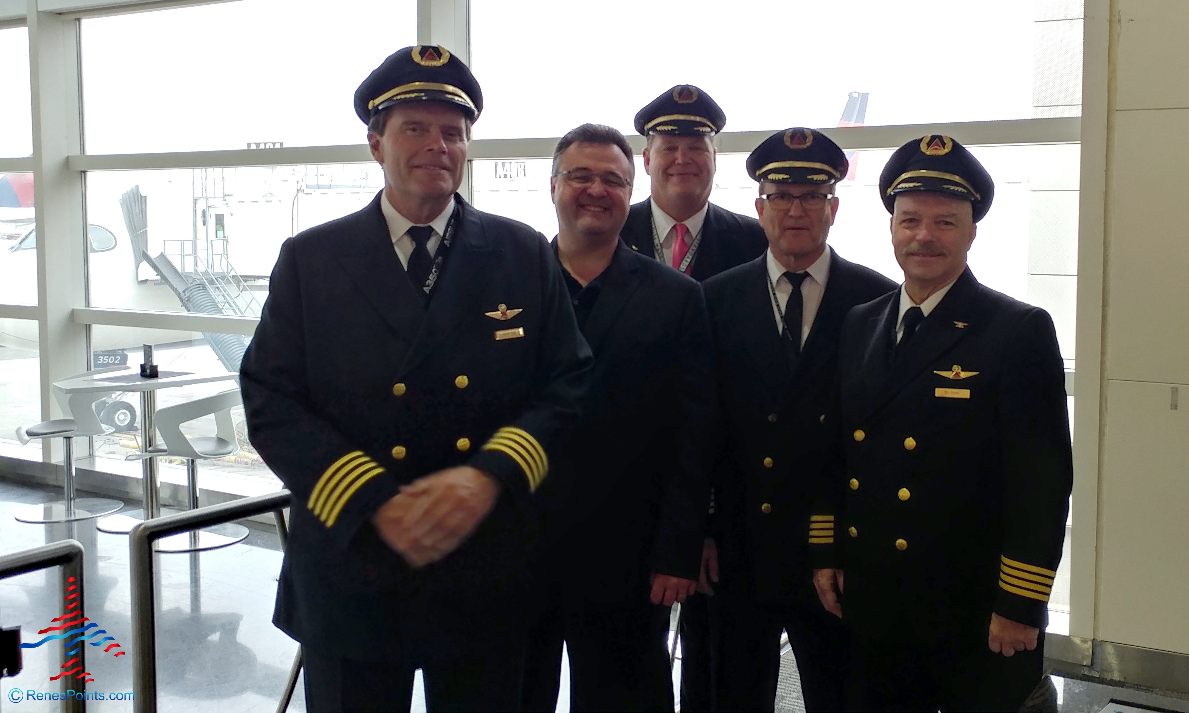 Delta Air Lines Airbus A350 Preflight event Detroit DTW Airport – First day of Flight!
