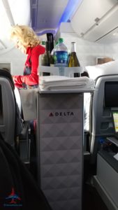 a woman in an airplane