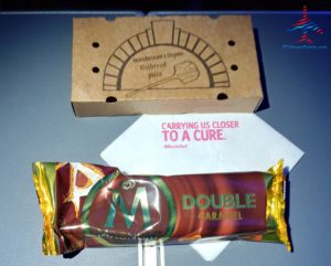 a package of caramel and a box