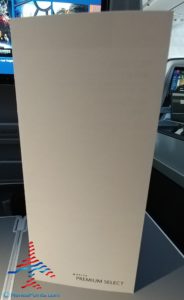 a white rectangular object on a table