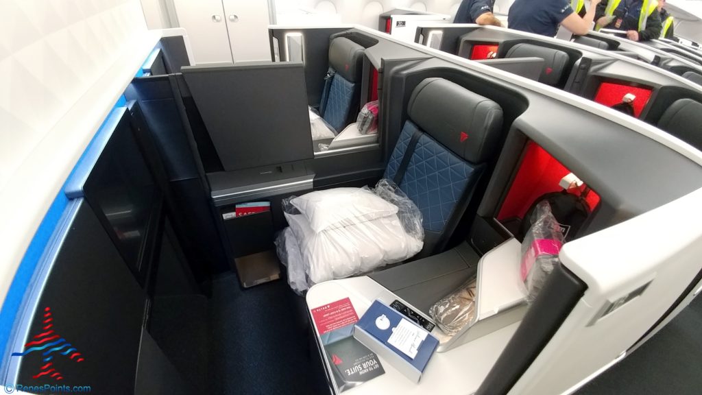 Delta One suite on a Delta Air Lines A350