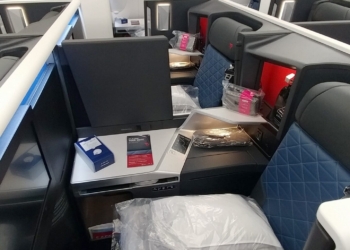 a seat in an airplane