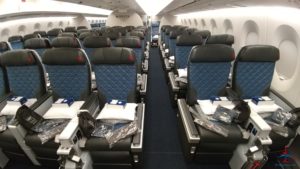 a row of seats in an airplane