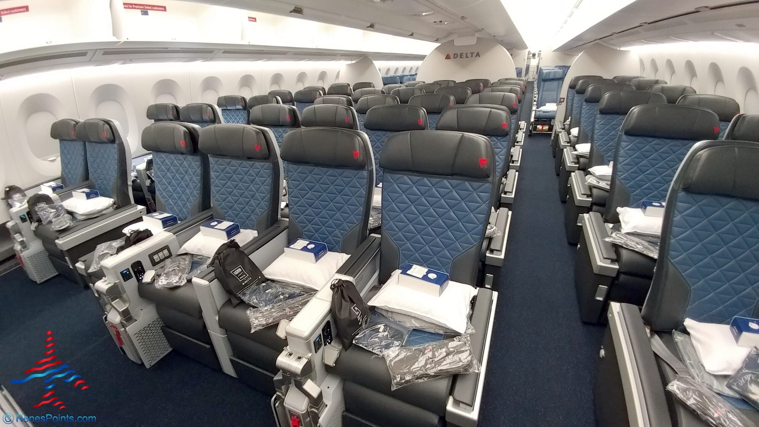 a seat in an airplane