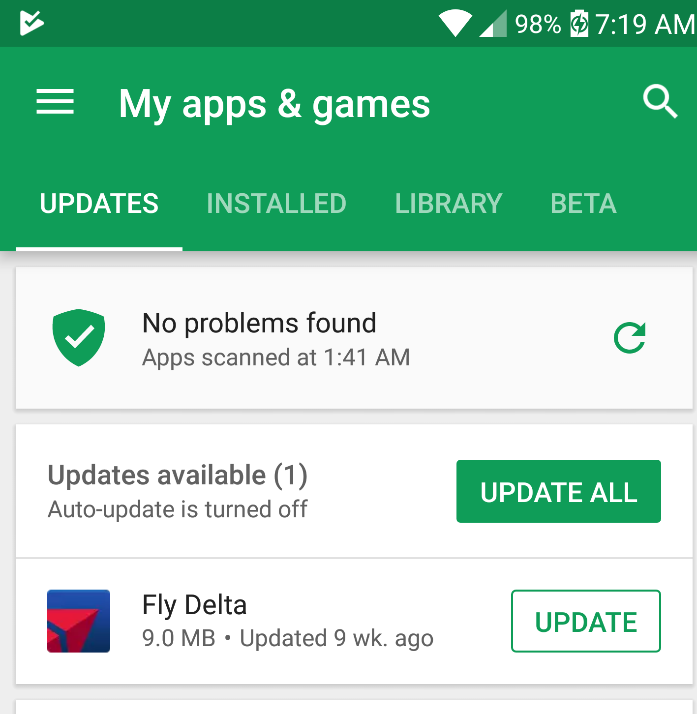 NOT Upgrading my Fly Delta App to version 4.6 SAVED ME last weekend!