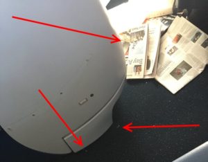 a close up of a white object