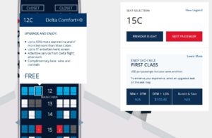 a screenshot of a flight schedule