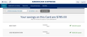 a screenshot of a credit card