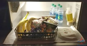 a basket of food in a refrigerator