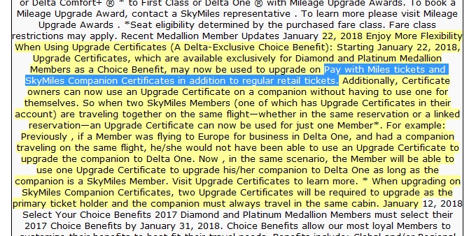Delta again “Loves-ish” AA, MEGA Medallion® Global and Regional cert changes, Select Choice Benefits now or lose them? Plus more Delta news!