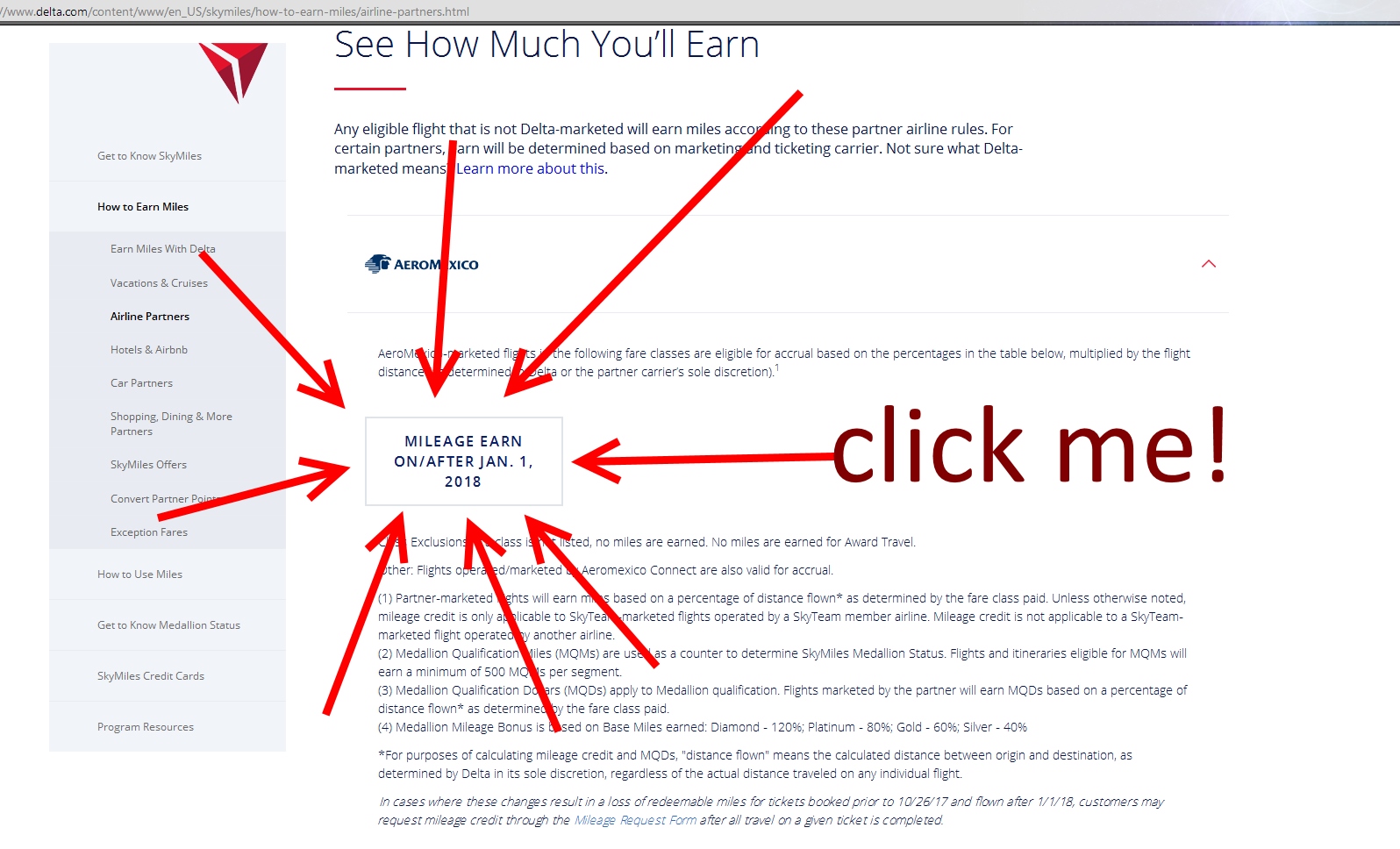 Rookie Sunday: How many miles do I earn from Delta / Skyteam partners when I credit to Delta? What about MQMs and MQDs? How do I find out?