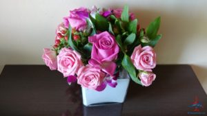 a bouquet of pink flowers