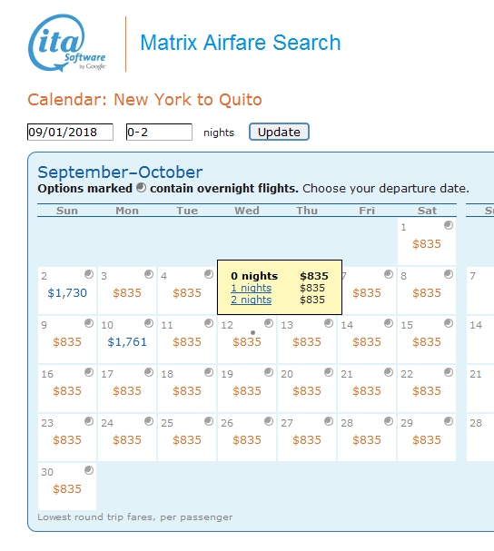 New York to Ecuador Delta / AeroMexico Business Class Elite Mileage Run $835 & 12,147 MQMs & $3,239 MQDs at 6.9CPM