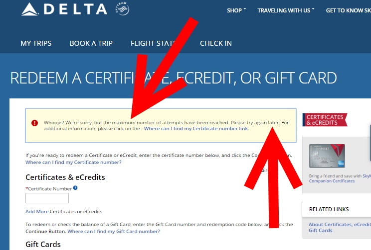 Rookie Sunday How to check your Delta gift card balance